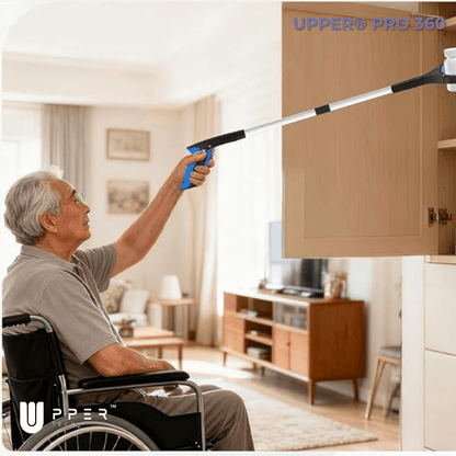 Pinza Recoge Objetos UPPER® PRO 360° — Aluminio Premium, plegable y pinza antideslizante - NUEVA VERSIÓN 2025
