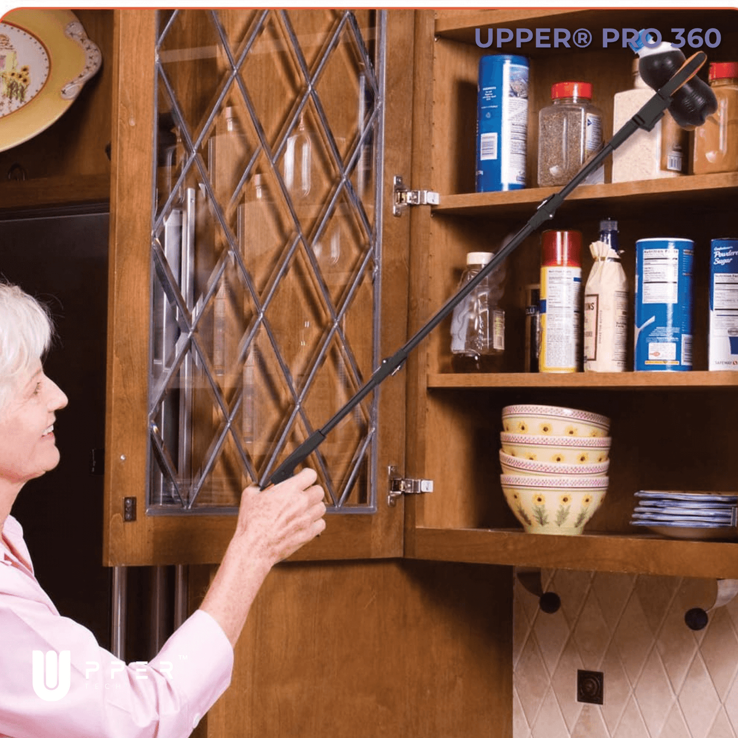 Pinza Recoge Objetos UPPER® PRO 360° — Aluminio Premium, plegable y pinza antideslizante - NUEVA VERSIÓN 2025