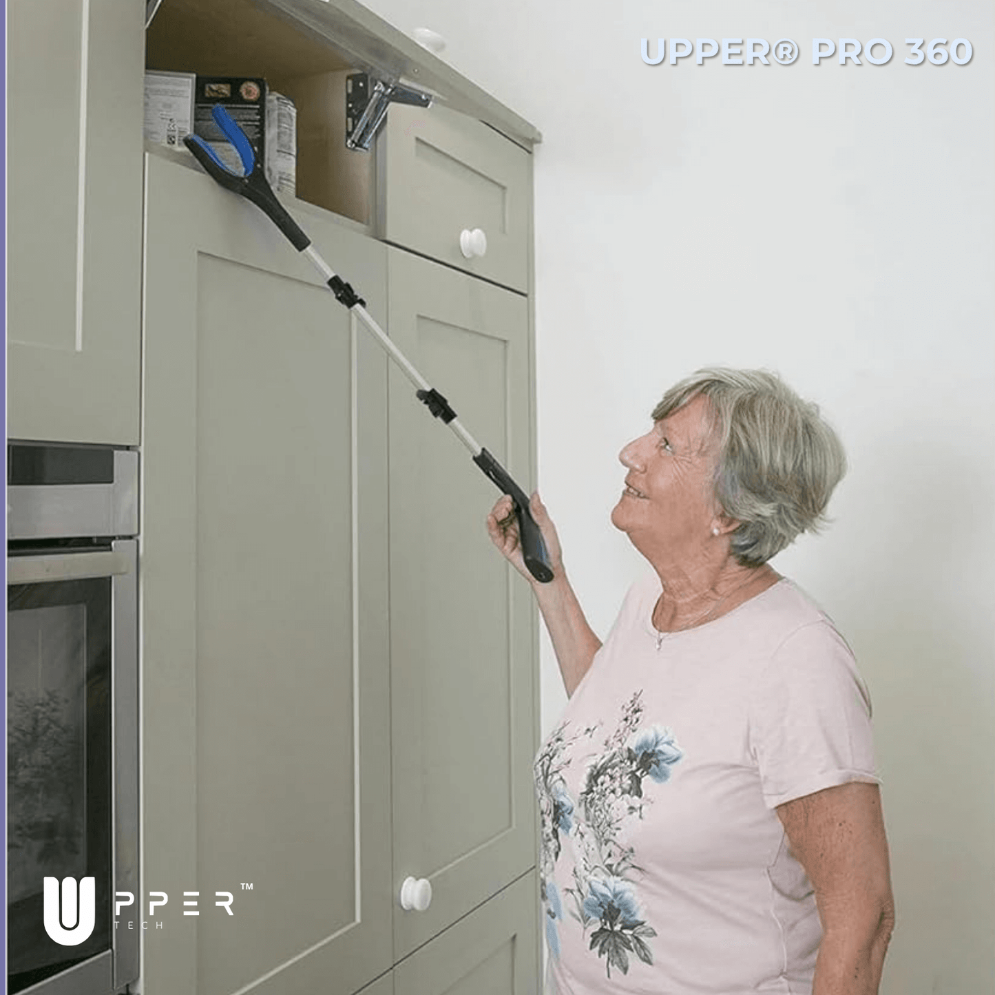 Pinza Recoge Objetos UPPER® PRO 360° — Aluminio Premium, plegable y pinza antideslizante - NUEVA VERSIÓN 2025