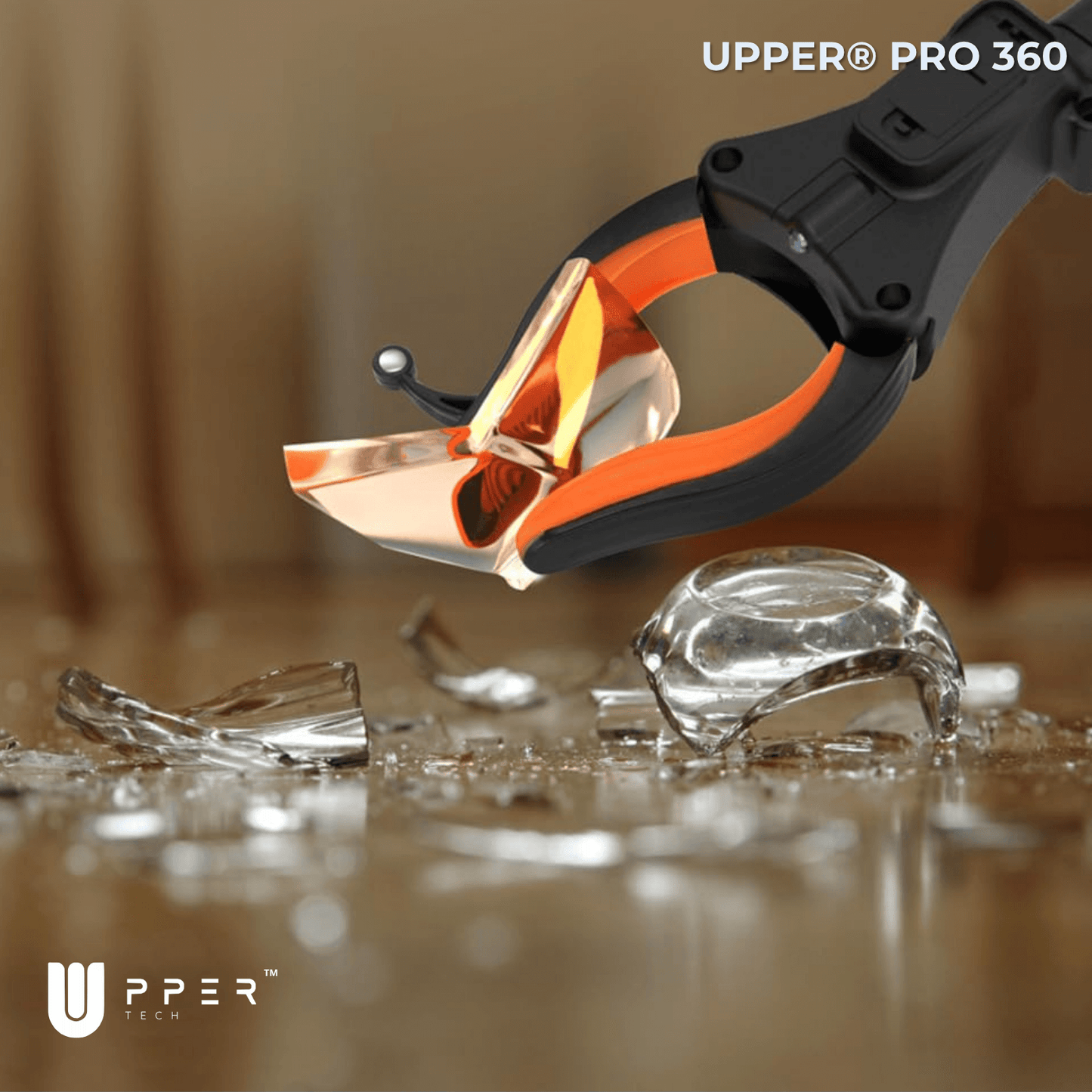 Pinza Recoge Objetos UPPER® PRO 360° — Aluminio Premium, plegable y pinza antideslizante - NUEVA VERSIÓN 2025