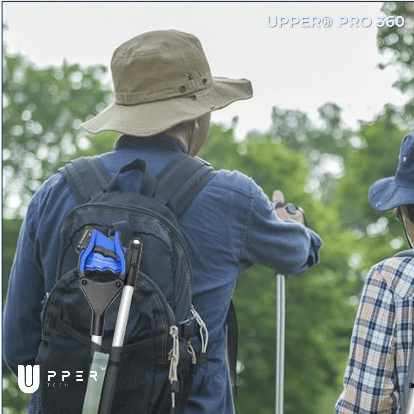 Pinza Recoge Objetos UPPER® PRO 360° — Aluminio Premium, plegable y pinza antideslizante - NUEVA VERSIÓN 2025